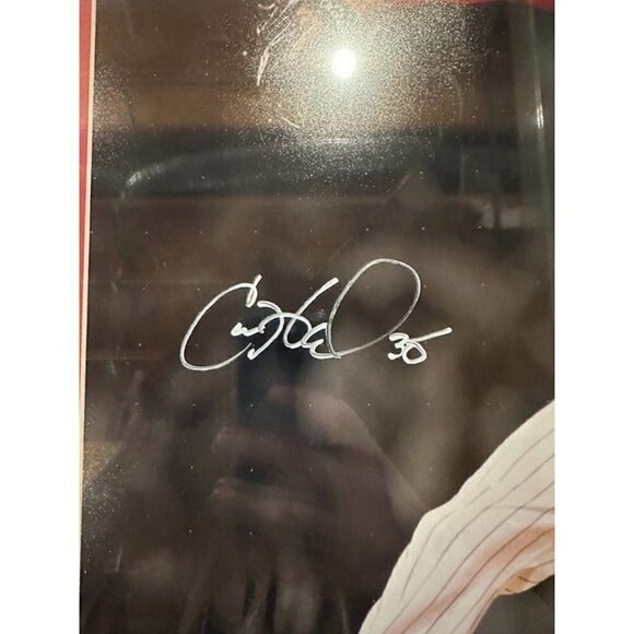 Cole Hamels signed autographed Philadelphia Phillies 2008 WS photo framed PSA - Picture 3 of 6